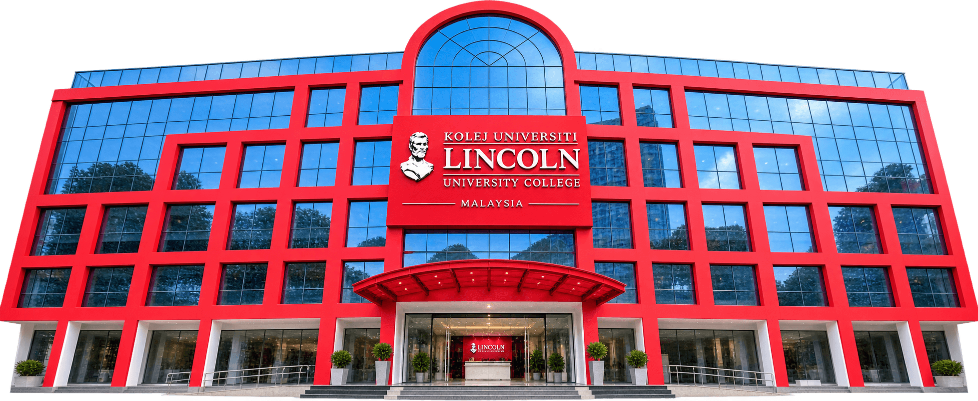The Lincoln University College campus building in Malaysia